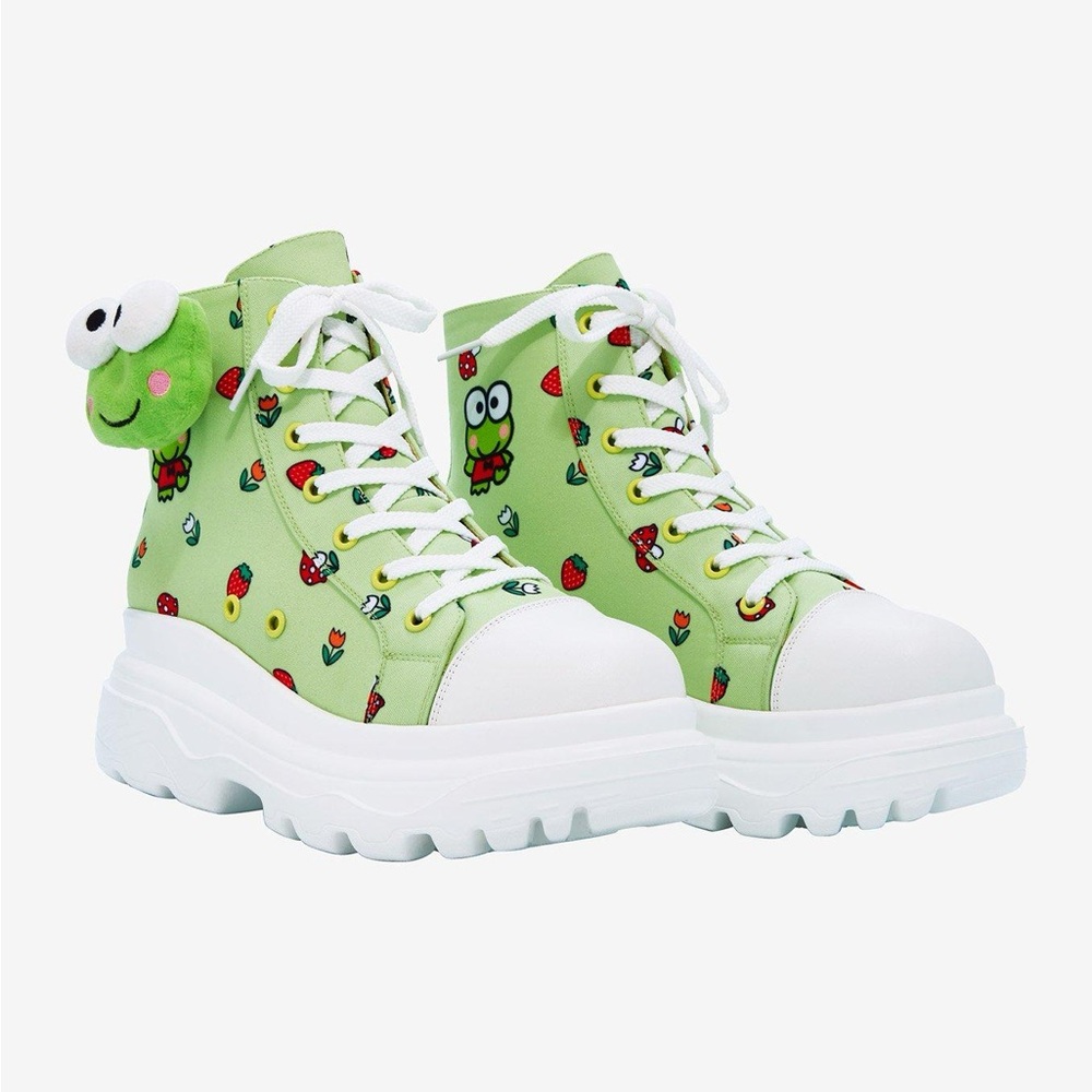 ISO Keroppi Mushroom Platform Hi-Top Sneakers (Size 9)